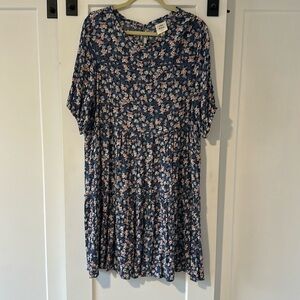 Blue floral Knox Rose babydoll dress